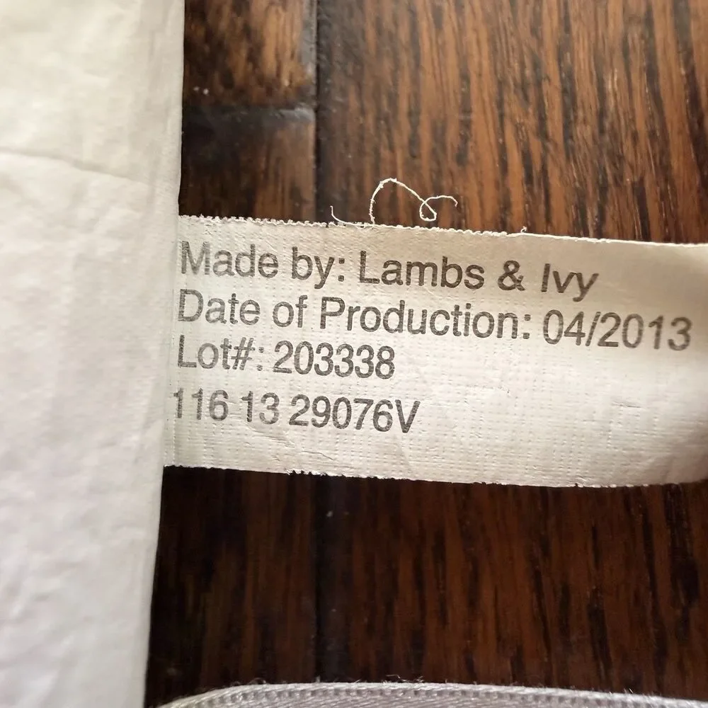 Lambs & Ivy ECHO Woodland Crib Quilt Comforter Fox Owl Bear Hedgehog Rattle